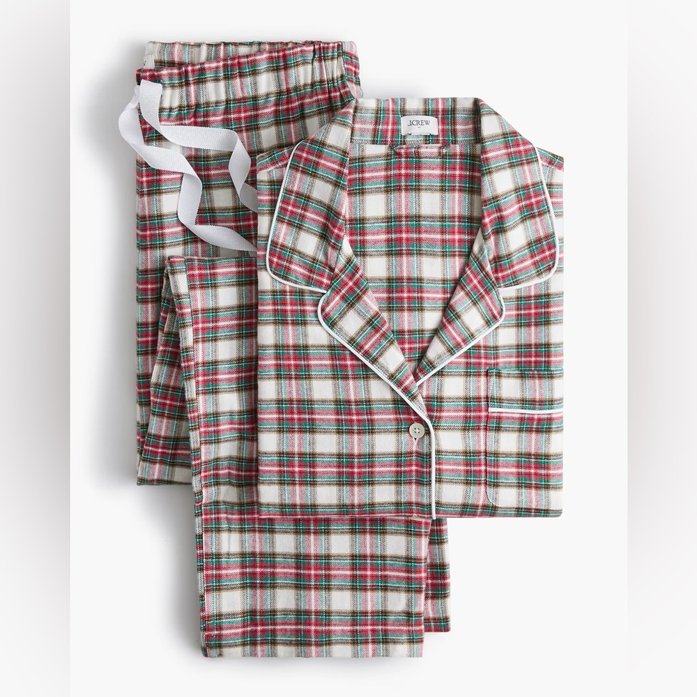 J. Crew Plaid flannel pajama set